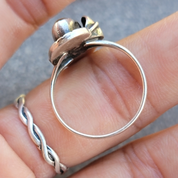 Artisan 925 sterling silver tiger's eye handcrafted ring size 6.5 - Picture 16 of 17